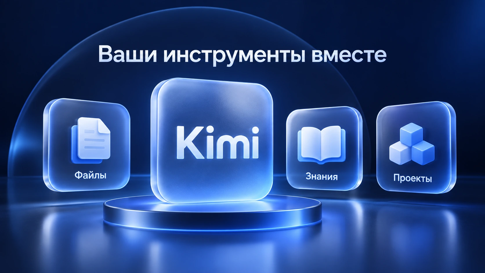 Иллюстрация подключённых инструментов: файлы, знания и проекты