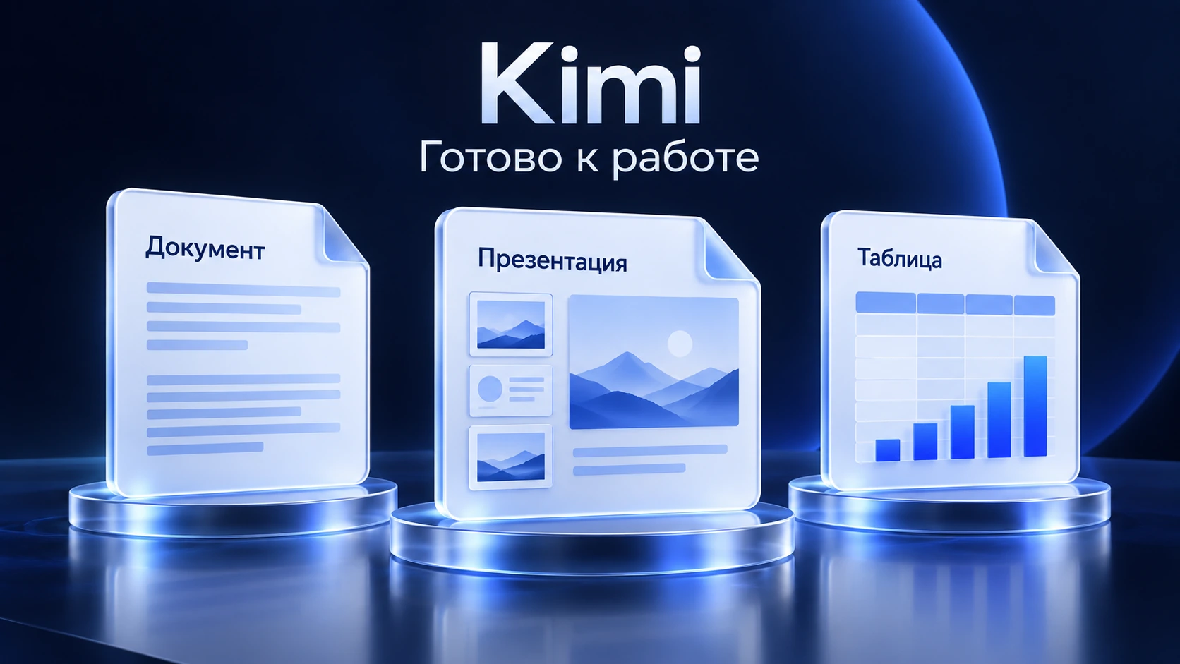 Документы, презентации и таблицы в едином рабочем процессе Kimi